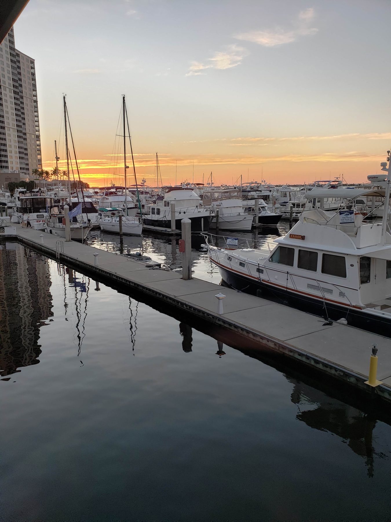 Golden-hour open water